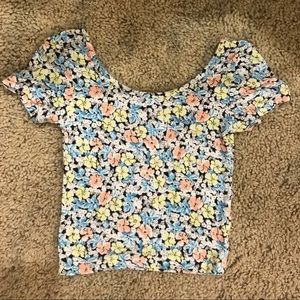 floral crop top